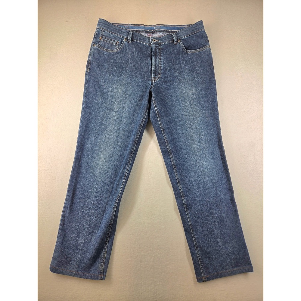 Hiltl Dude-2Z Mens Straight Leg Jeans Blue Medium Wash Denim Size 38/32